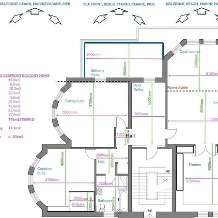 Captain's Deck Balcony Perfectlysaltburn *